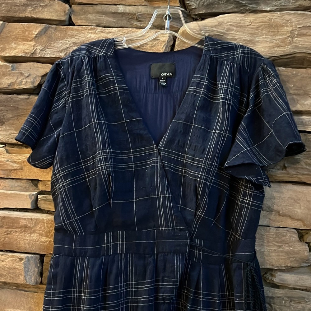 Anthropologie GREYLIN Woman Linen Shorts Romper Size Large - Picture 2 of 9